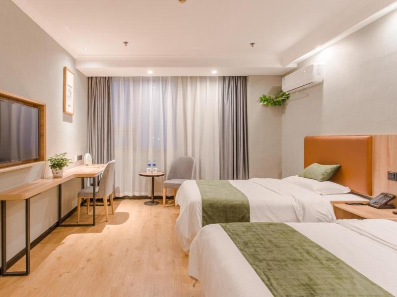 GreenTree Inn Anhui Hefei Yakun Mansion Business Hotel Wangdaying Exterior foto